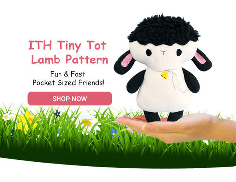 ITH Tiny Tot Lamb Machine Embroidery Pattern collection