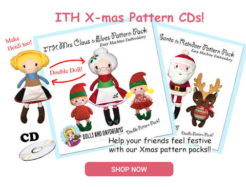 ITH doll pattern cds on sale today only