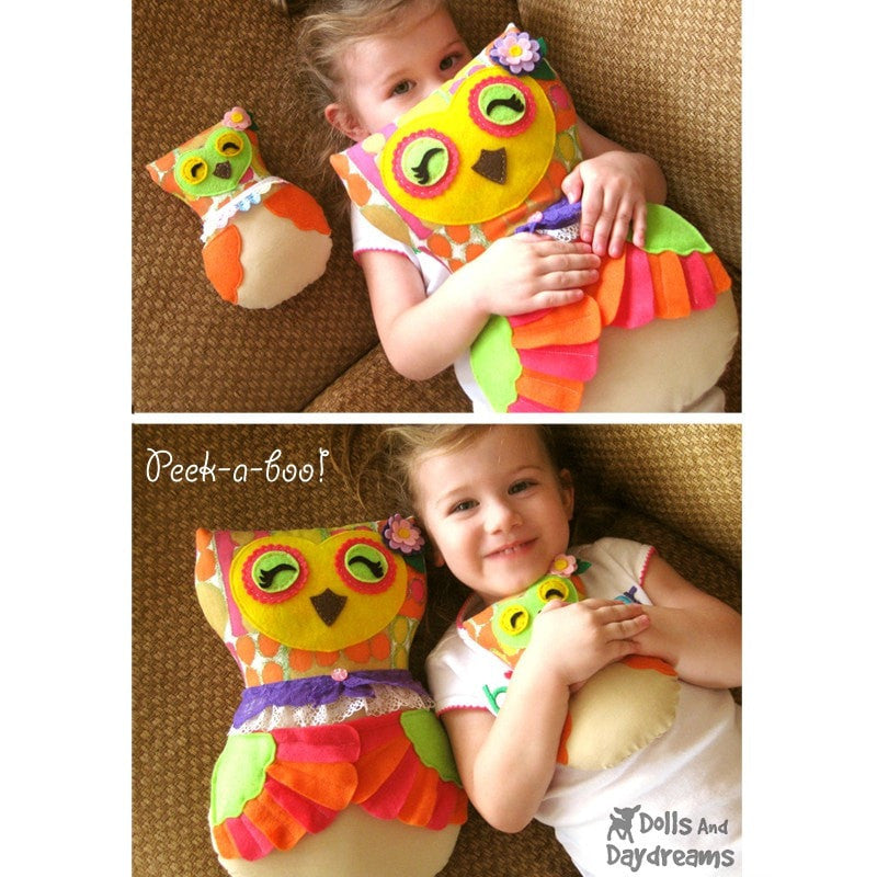 Mommy and Baby Nesting Owl Sewing Pattern | Dolls And Daydreams