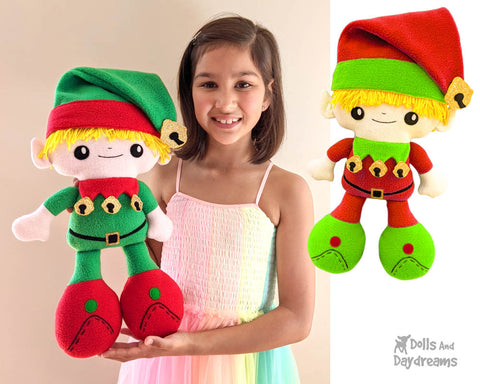 bff-elf-doll-sewing-pattern Christmas elves by dolls and daydreams 