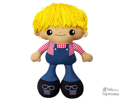 bff-buddies-boy-doll-sewing-pattern Yarn Hair Doll by Dolls And Daydreams