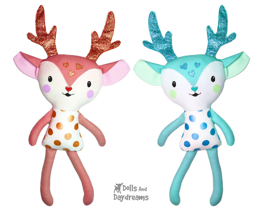 stuffed reindeer sewing pattern