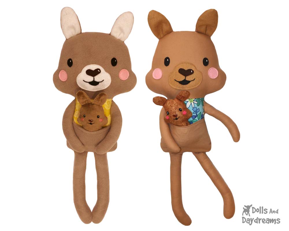 kangaroo and joey soft toy