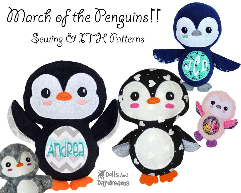 Download Embroidery Machine Penguin Pattern Dolls And Daydreams