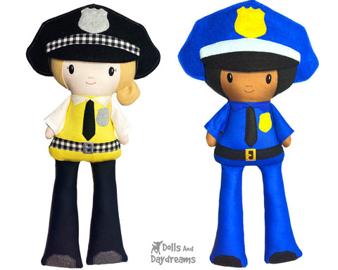 ith-police-officer-pattern machine embroidery cop doll diy by dolls and daydreams 