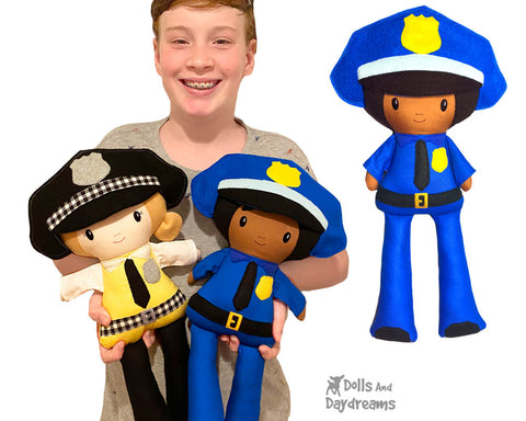 ith-police-officer-pattern machine embroidery cop doll diy by dolls and daydreams 