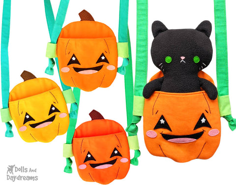 tiny-pumpkin-tote-sewing-pattern  trick or treat bag pdf easy diy halloween