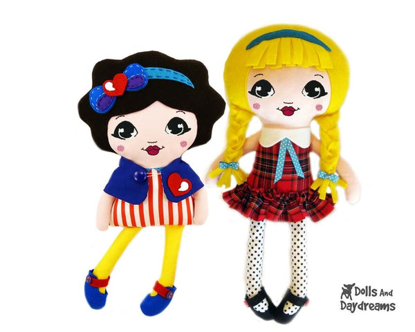 Machine Embroidery Mini Manga Doll Face Pattern | Dolls And Daydreams