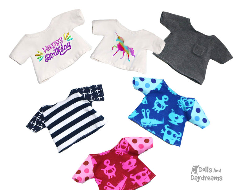 T-Shirt Sewing Pattern | Dolls And Daydreams