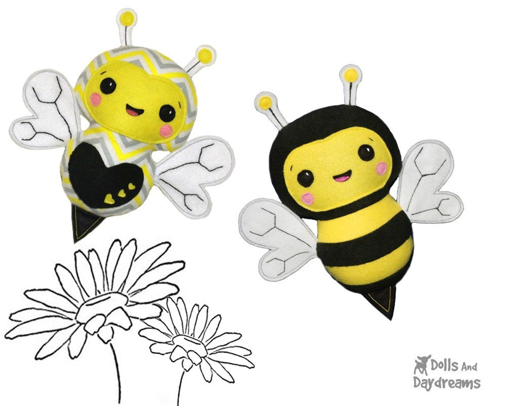 bee plush pattern