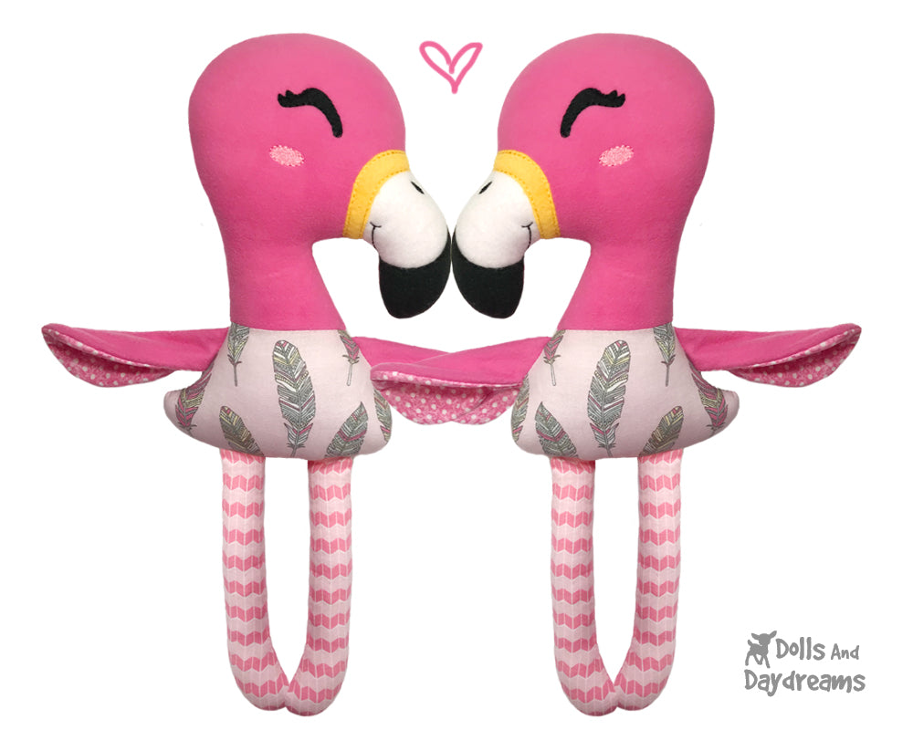 big stuffed flamingo