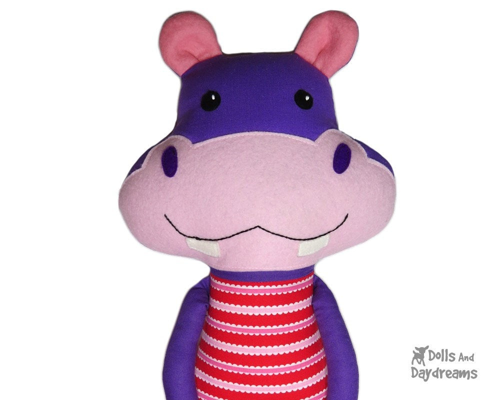 hippo plush pattern