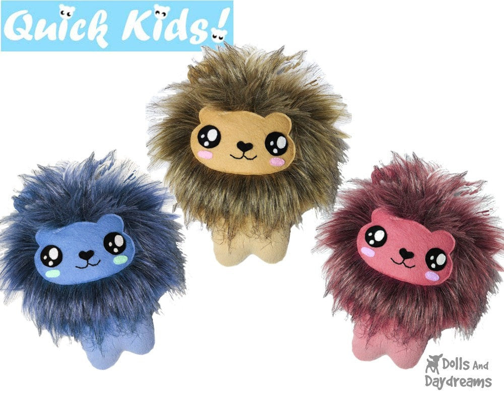 lion plush pattern