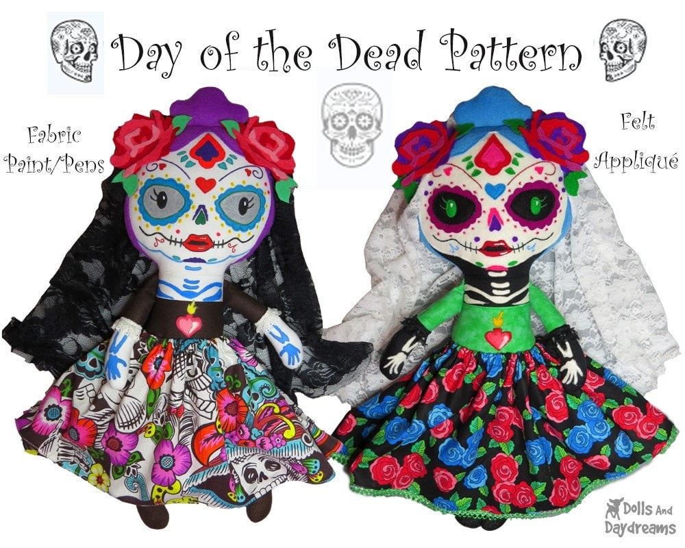 Day Of The Dead Sewing Pattern Dolls And Daydreams