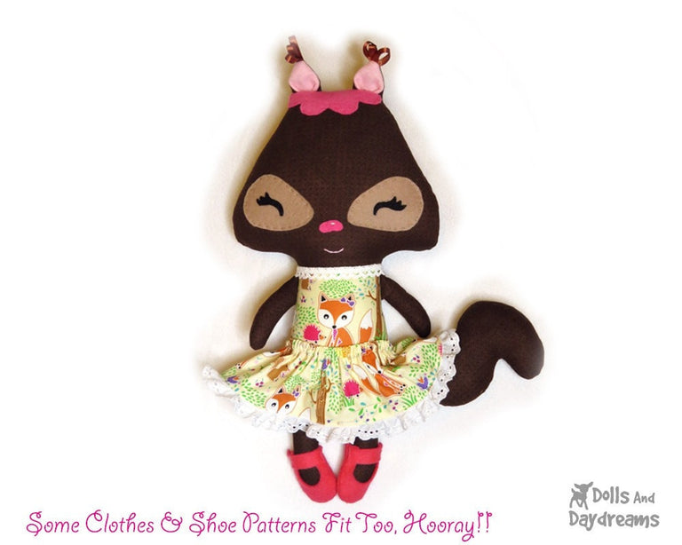 Squirrel Sewing Pattern | Dolls And Daydreams