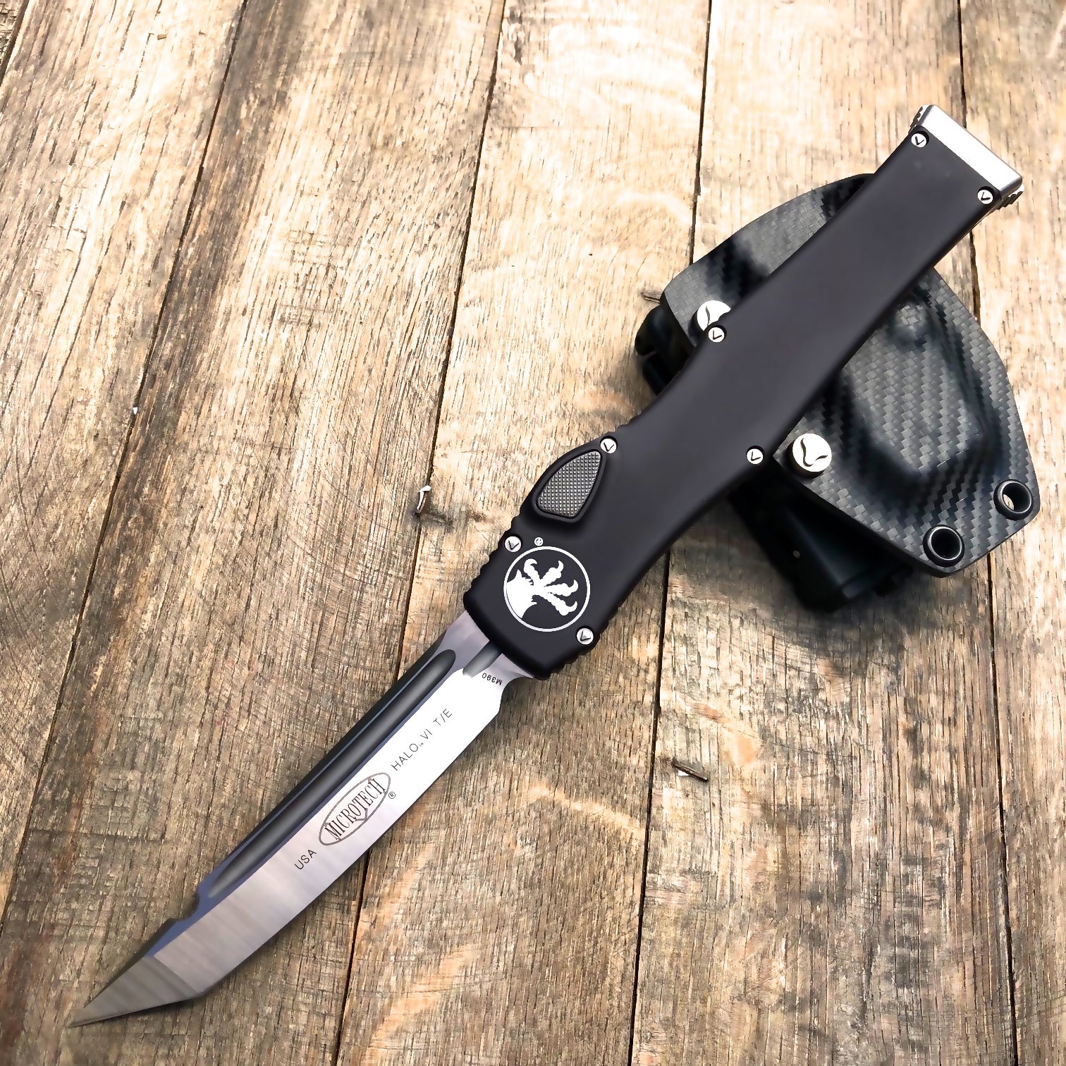 Microtech Halo VI T/E OTF Tanto (4.4" Satin) 250-4 Non-Safety