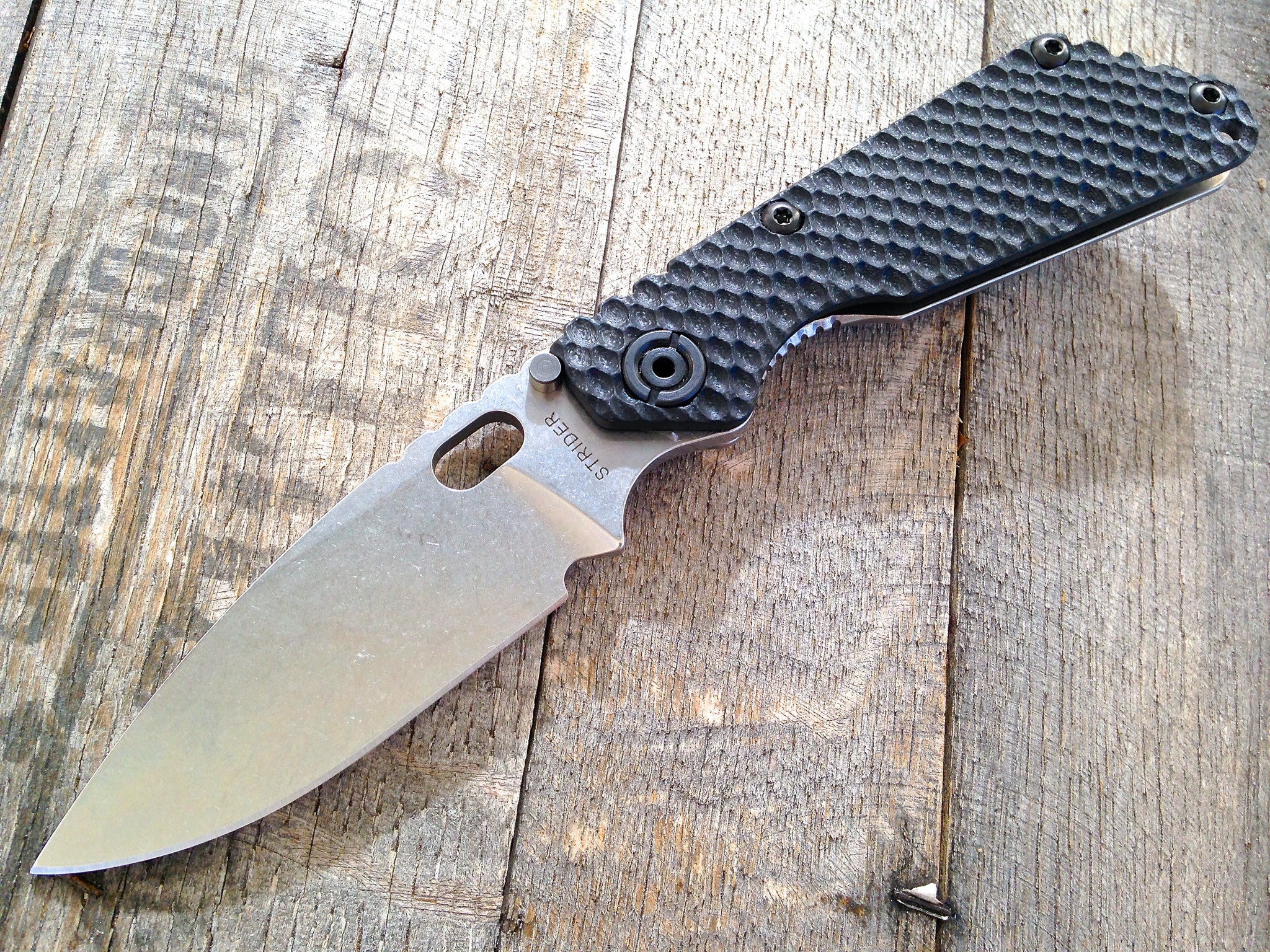 strider knives smf gg black tactical folding knife