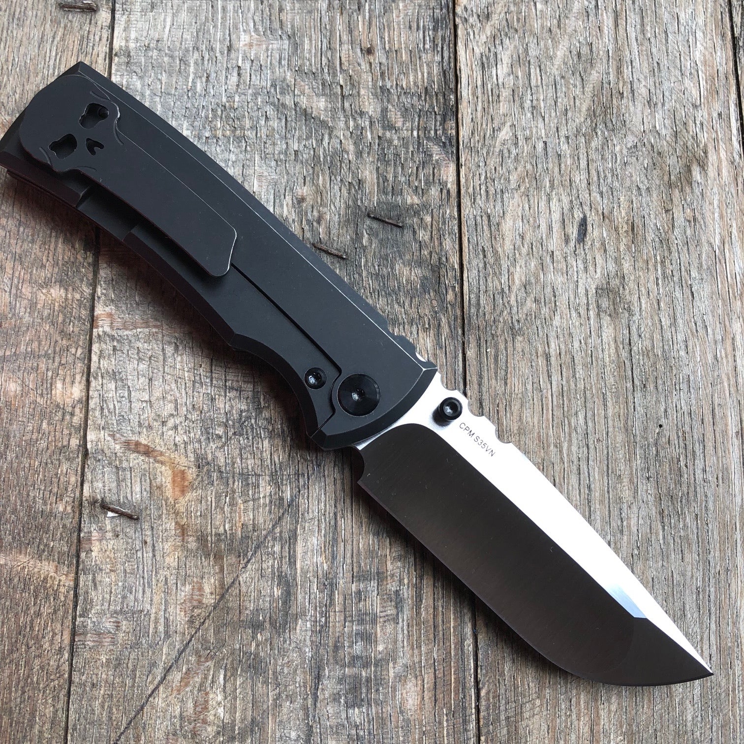 Chaves Ultramar Redencion St. Drop Point Full Ti Black Hardware (3.25 ...