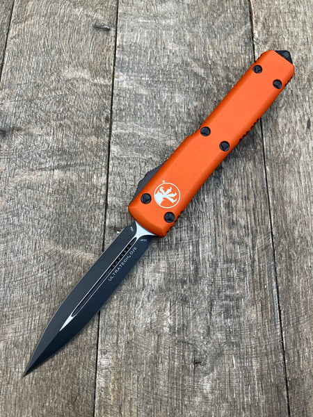 Microtech Ultratech OTF Knife Orange D E 3 4 Two Tone Plain 122 1OR 