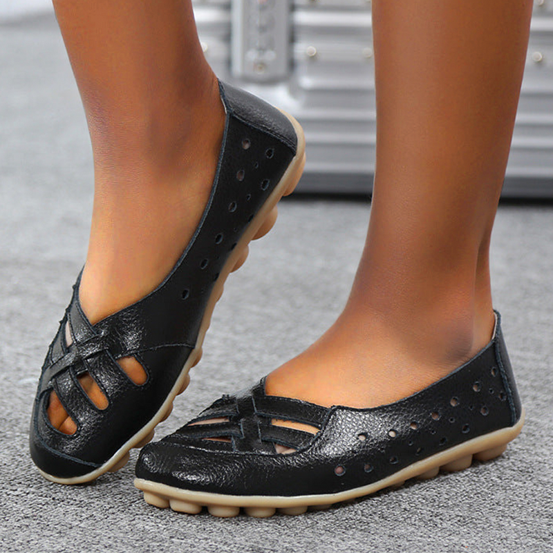 Zilool Summer Flat-bottomed Sandals Hollow Shoes Women's Shoes