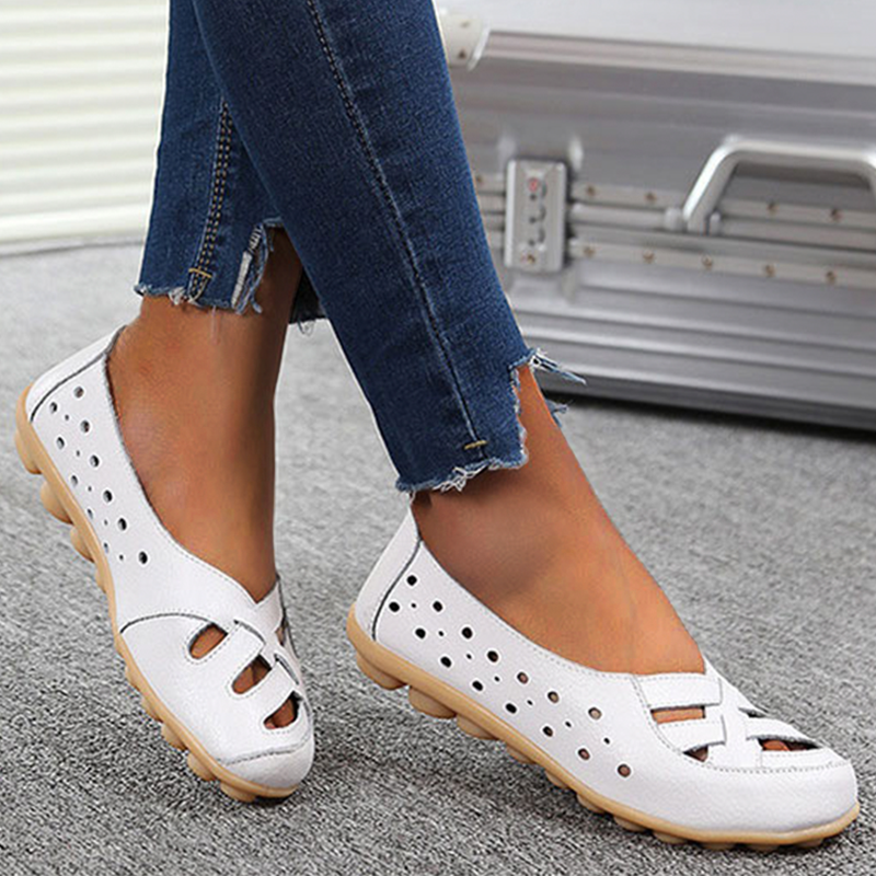 Zilool Summer Flat-bottomed Sandals Hollow Shoes Women's Shoes