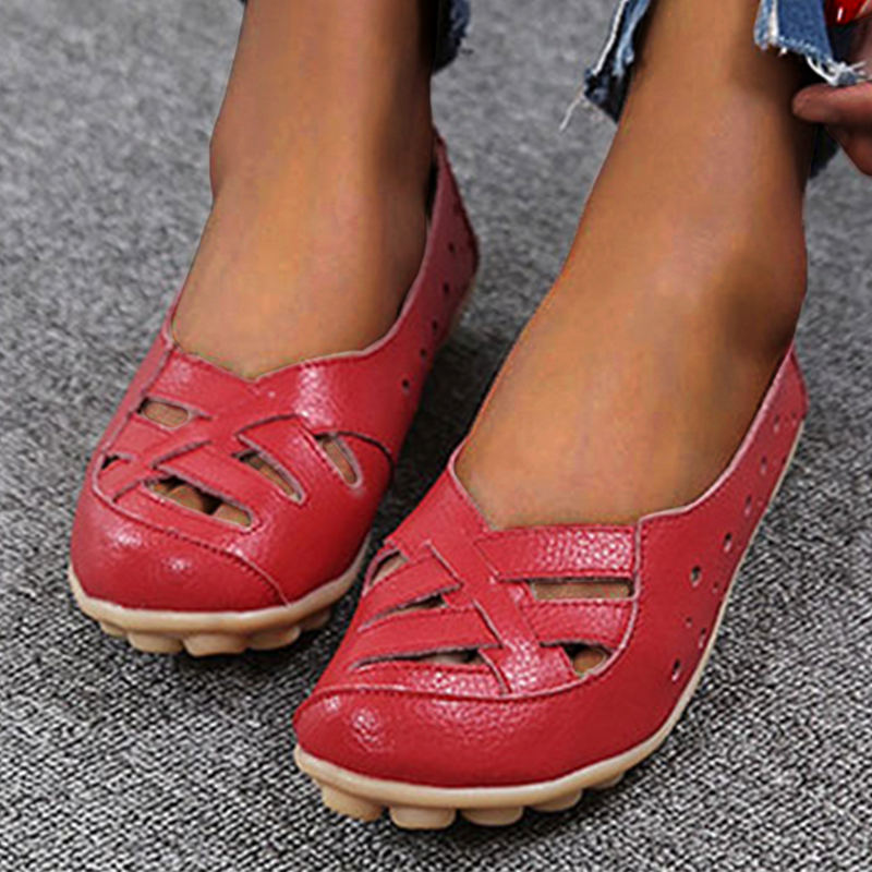 Zilool Summer Flat-bottomed Sandals Hollow Shoes Women's Shoes