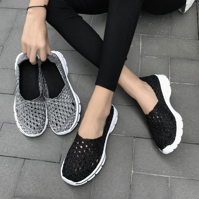 Zilool Soft Sole Flat Stretch Casual Shoes