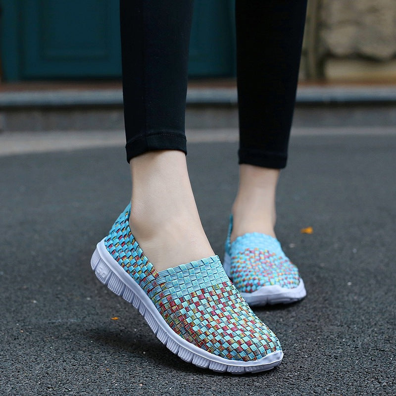 Zilool Comfortable Flat Woven Casual Shoes