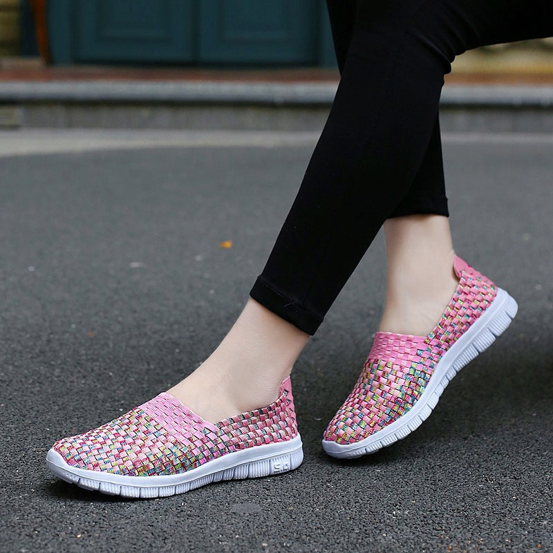 Zilool Comfortable Flat Woven Casual Shoes