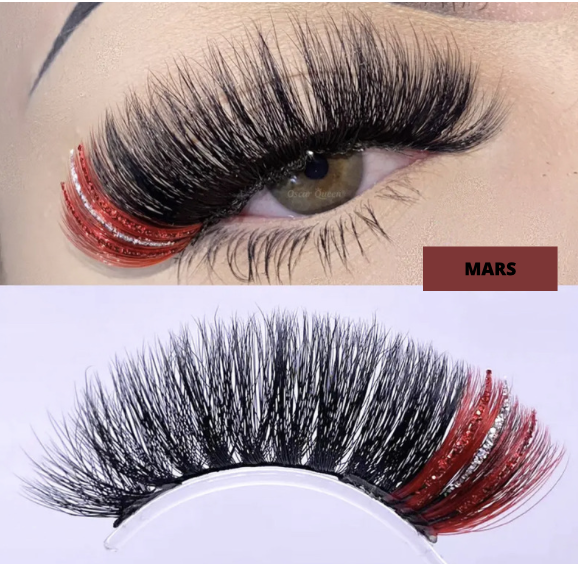 3D Mix Color Fluffy Soft False Eyelashes