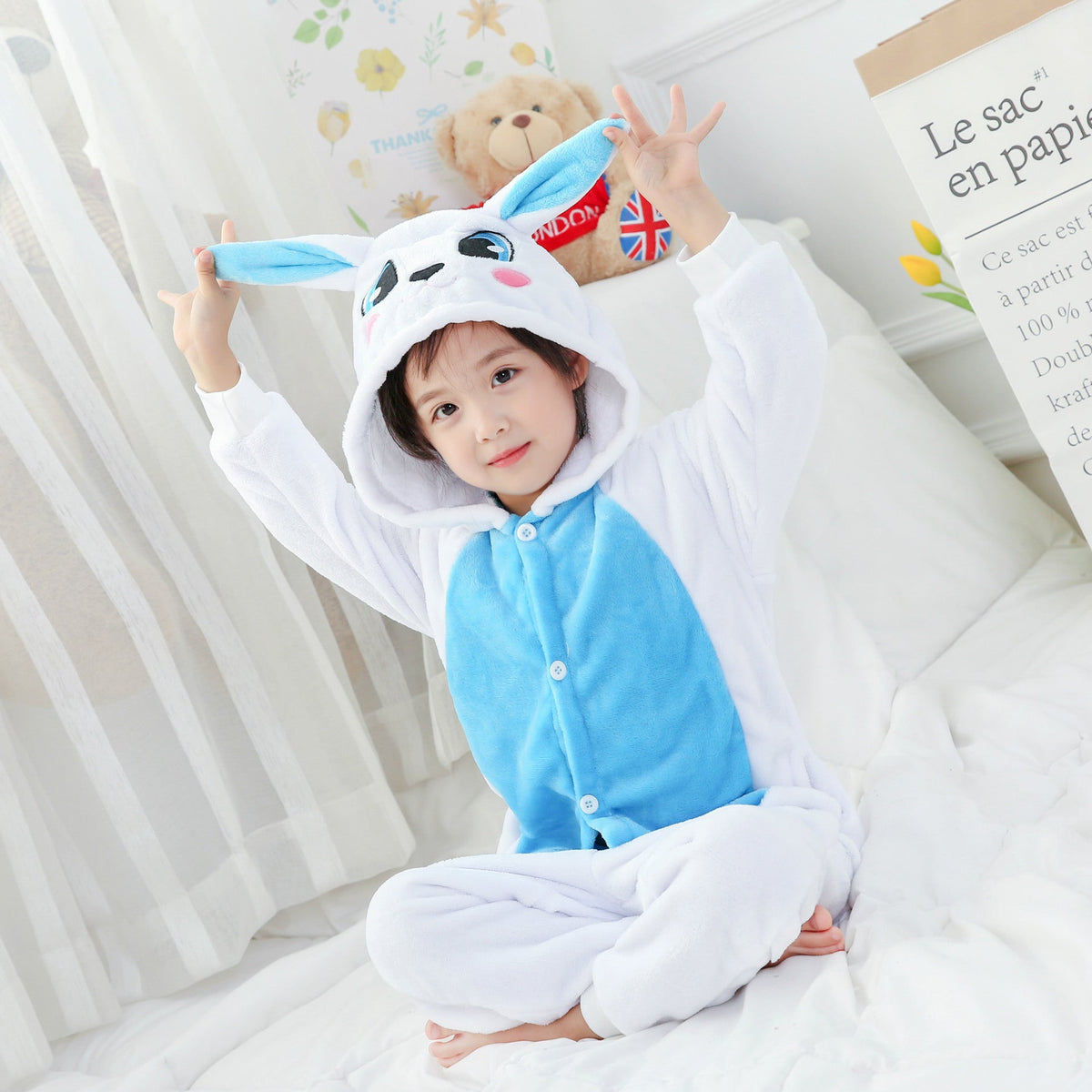 Purple Unicorn Kigurumi Onesie Pajamas Animal Costumes for Kids