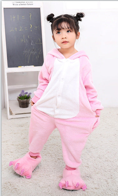 Pink Pig Kigurumi Onesie Pajamas Animal Costumes for Kids