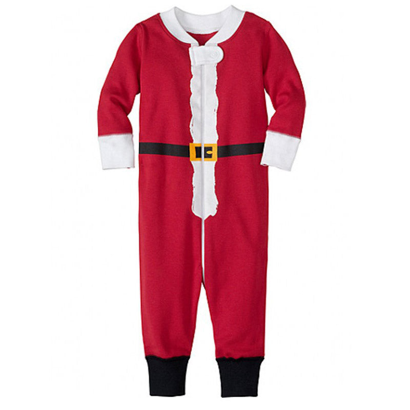 Christmas Family Matching Pajamas Christmas Santa Claus Red Sleepwear Sets 24