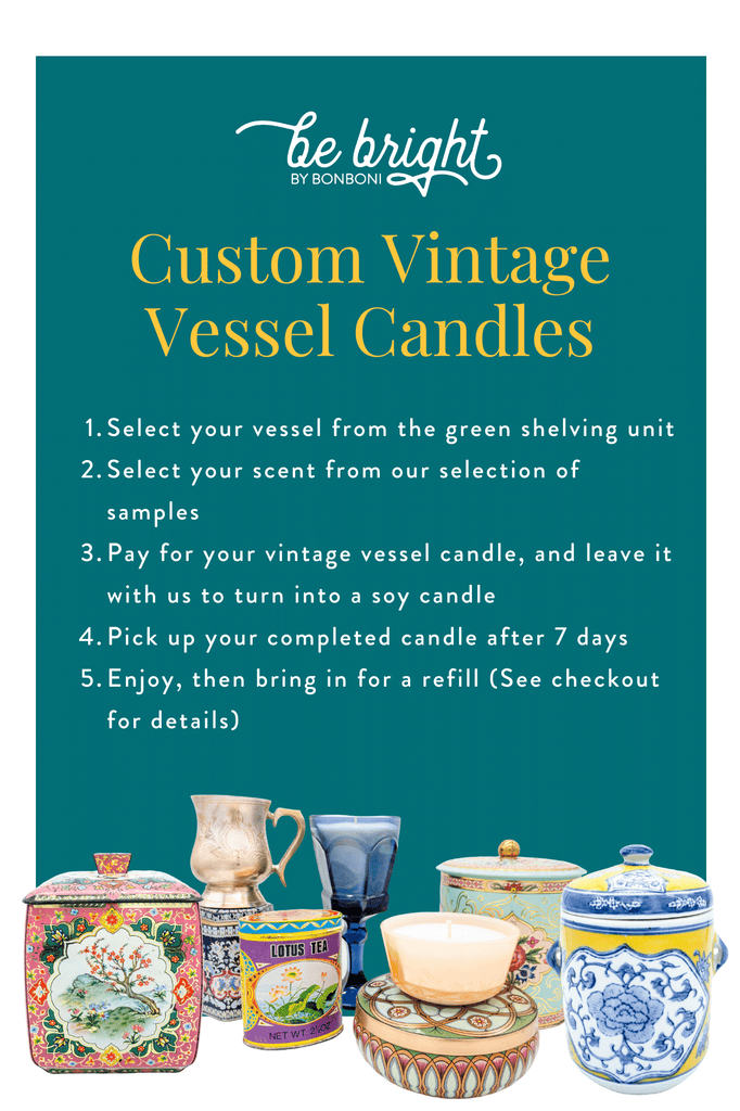 Custom Vintage Vessel Candles