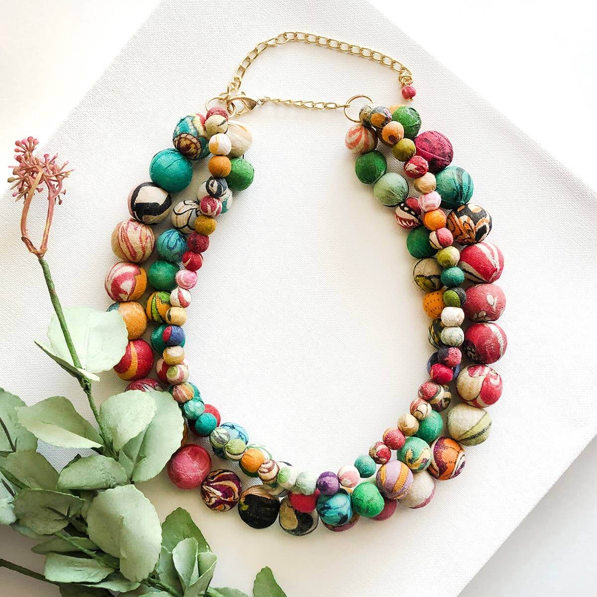 Kantha Calypso Necklace – Bonboni Mercantile Co.