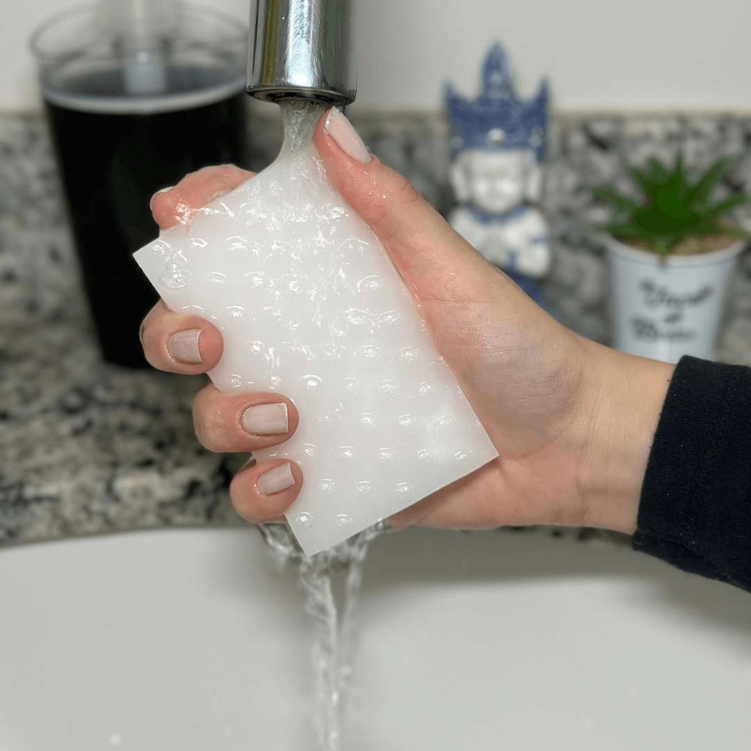 molhando agua esponja magica extra mecx clean