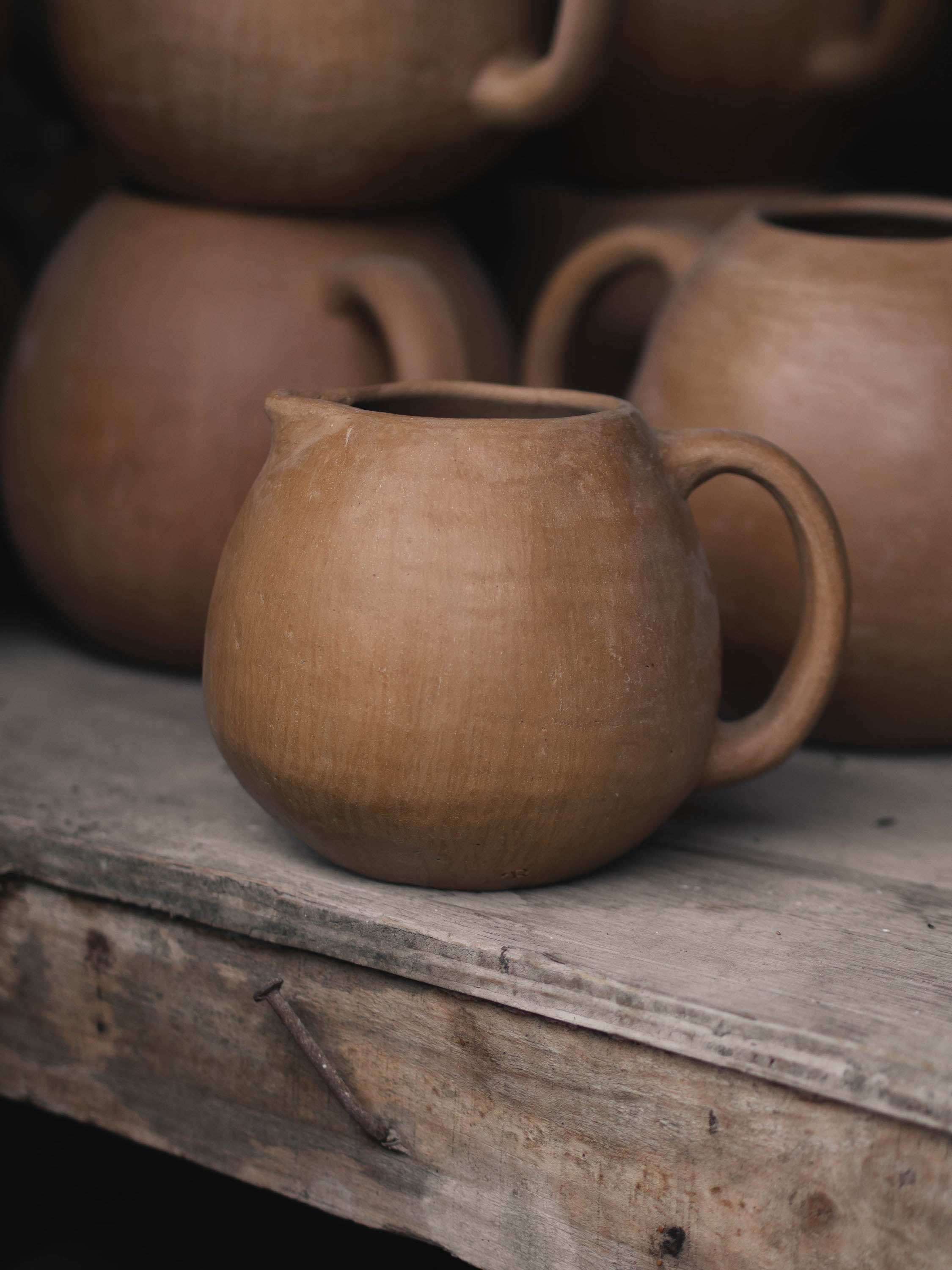 Pinguino Clay Pitcher by Rufina