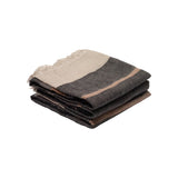 Fouta Towel | Black Stripe Home Textiles 