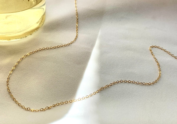 Gold filled chain necklace