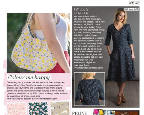 Sew Now Magazine Feature on The A-Line Dress