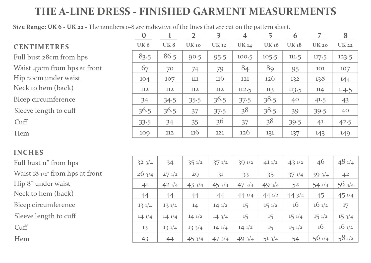 The A-Line Dress Sewing Pattern