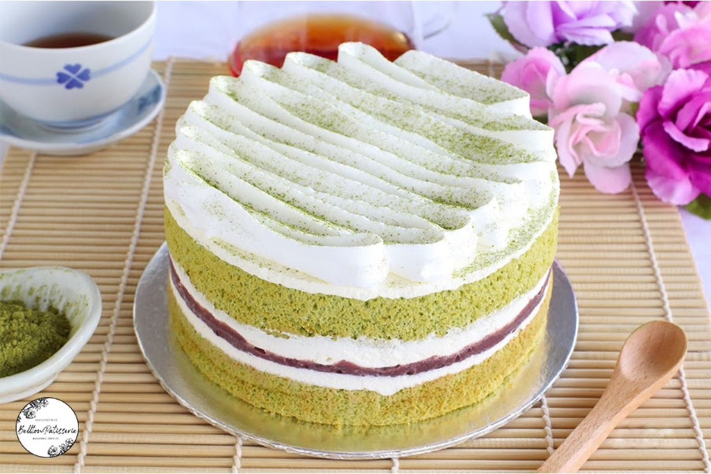 Matcha Red Bean Cake