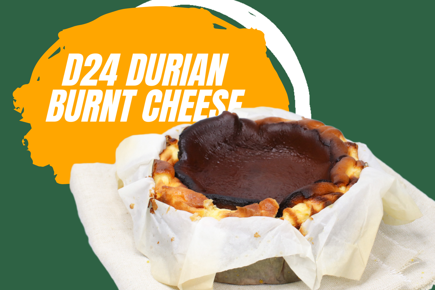 Durian burnt cheesecake recipe