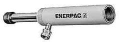 Enerpac - 50 Ton, 13.25" Stroke, 146.34 Cu In Oil Capacity, Portable Hydraulic Single Acting Cylinder - 11.04 Sq In Effective Area, 18.13" Lowered Ht., 31.38" Max Ht., 3.75" Cyl Bore Diam, 3.125" Plunger Rod Diam, 10,000 Max psi - Americas Tooling