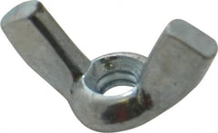 Value Collection - #6-32 UNC, Zinc Plated, Steel Standard Wing Nut - 0.72" Wing Span, 0.41" Wing Span