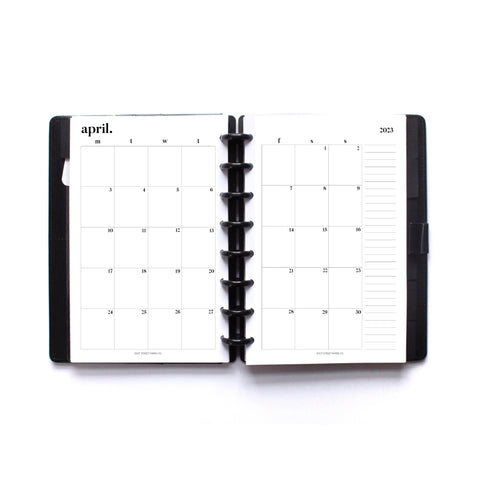 Planner Inserts, 2023 Monthly Brief Calendar Planner Inserts