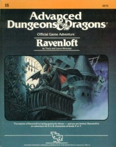 Picture of the cover of the original Ravenloft book from 1983