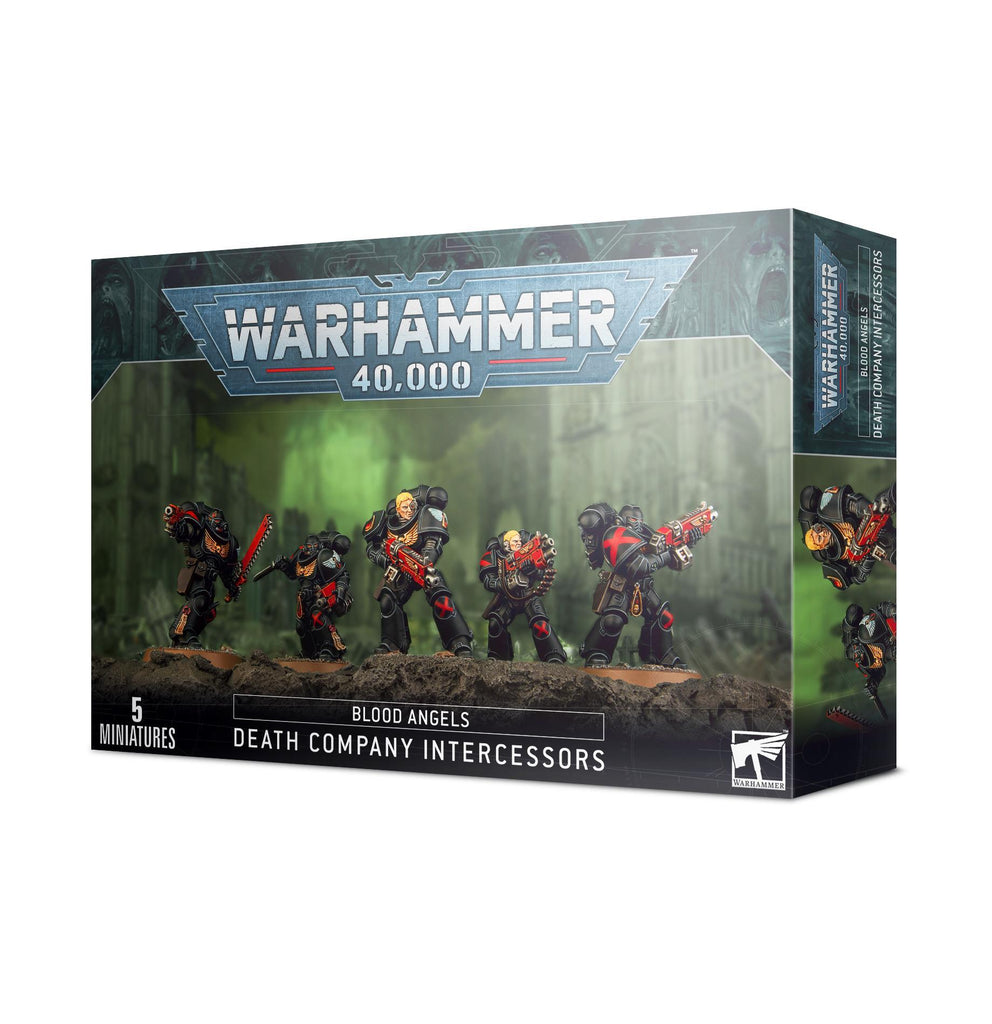 Warhammer 40K Blood Angels Death Company Intercessors Box of 4 1/18 Scale  Figures