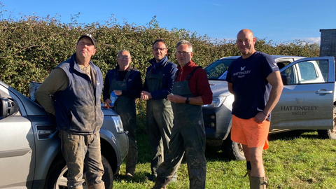 Colin Hayward Vineyard Manager and the Team, meet the team, Hattingley Valley English Sparkling Wine, Hattingley Harvest 2023