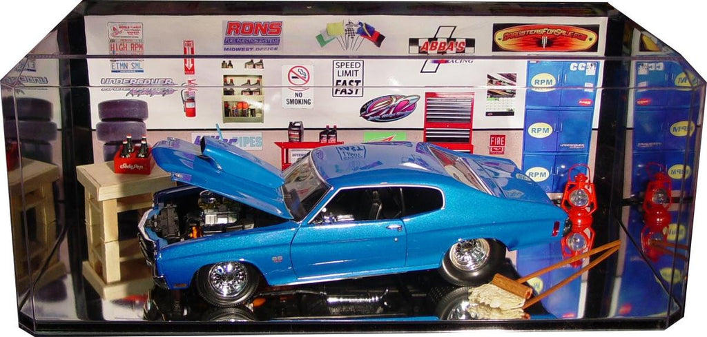Display Case with Mirror Bottom for 1/18 Scale Cars – Acapsule Toys and